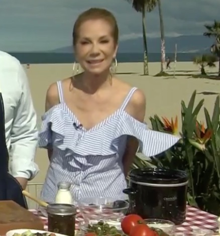Kathie Lee Gifford's Striped Ruffle Top