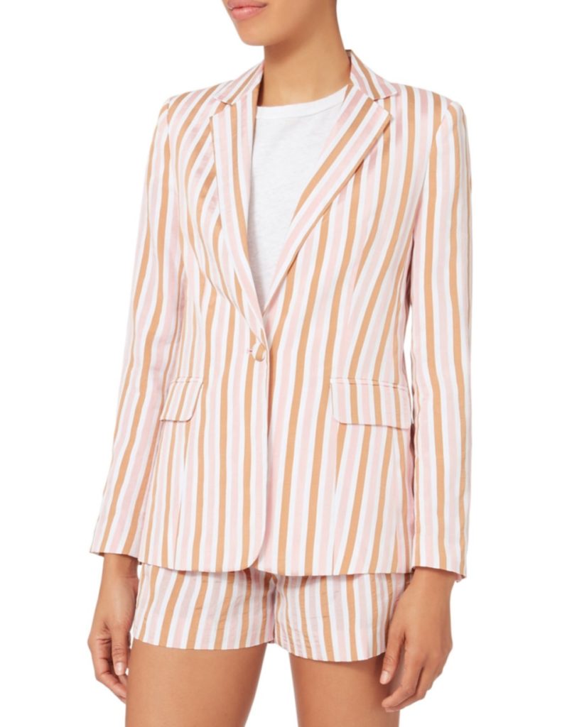 Monique Samuels' Striped Suit