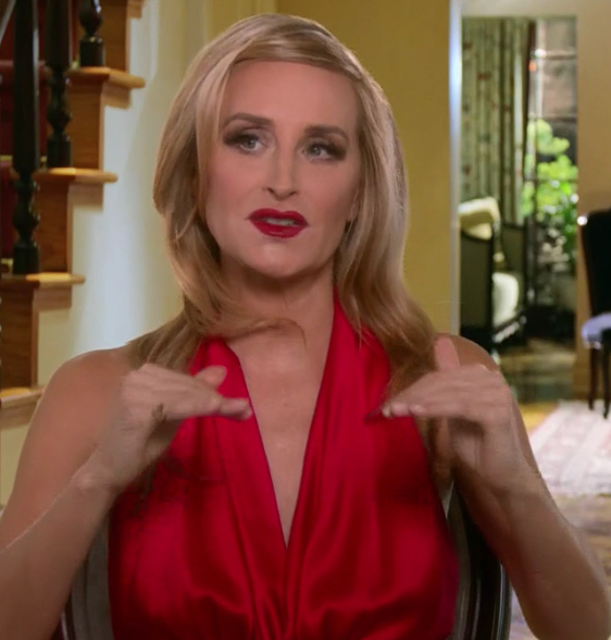 Sonja Morgan's Red Lipstick and Makeup in her Testimonials