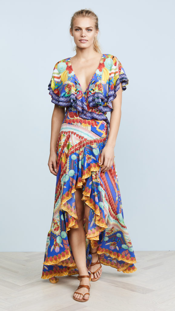 Tinsley Mortimer’s Printed Maxi Dress in Cartagena Columbia