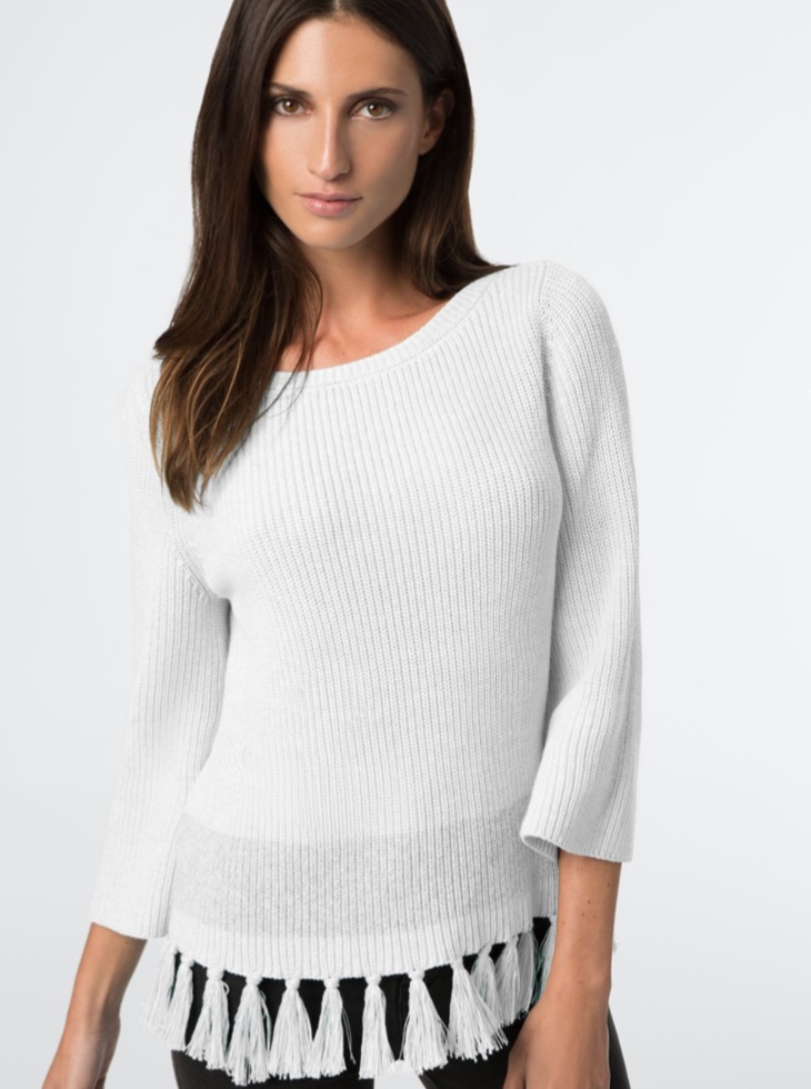 Becca Kufrin's Fringe Sweater