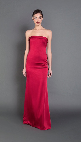 Becca Kufrin's Red Strapless Dress