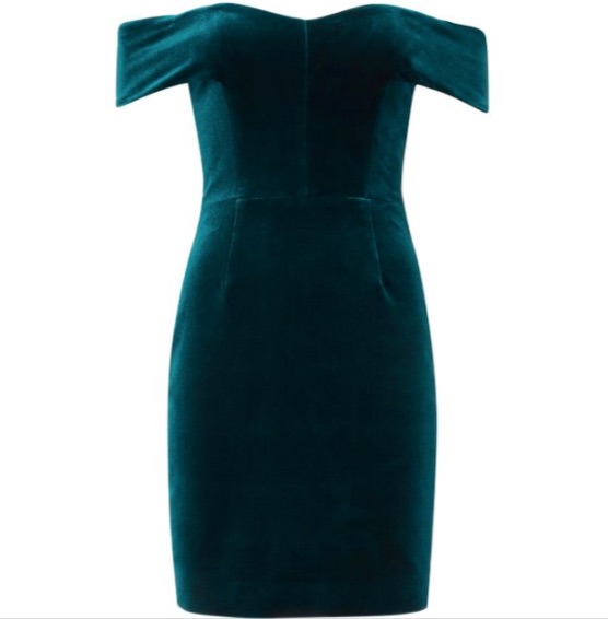 Candiace Dillard's Blue Off the Shoulder Dress