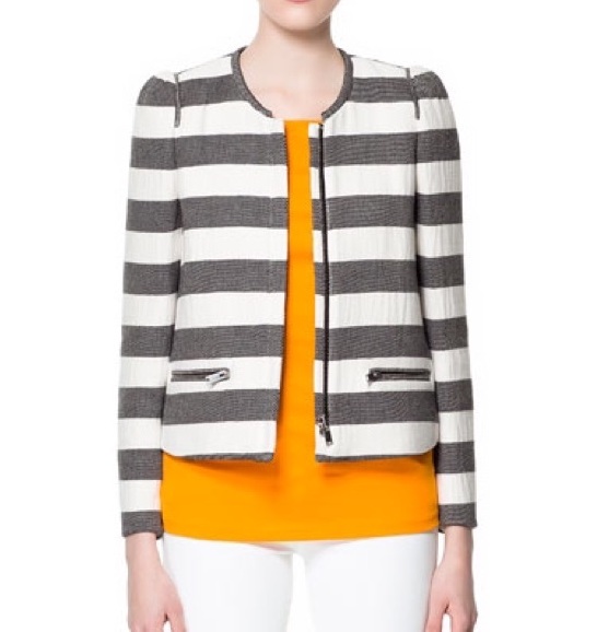 Chelsea Meissner’s Striped Jacket