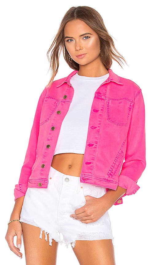 Teddi Mellencamp's Hot Pink Denim Jacket