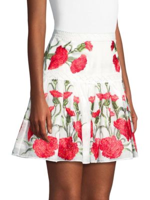 Tinsley Mortimer's Floral Print Skirt on Instagram