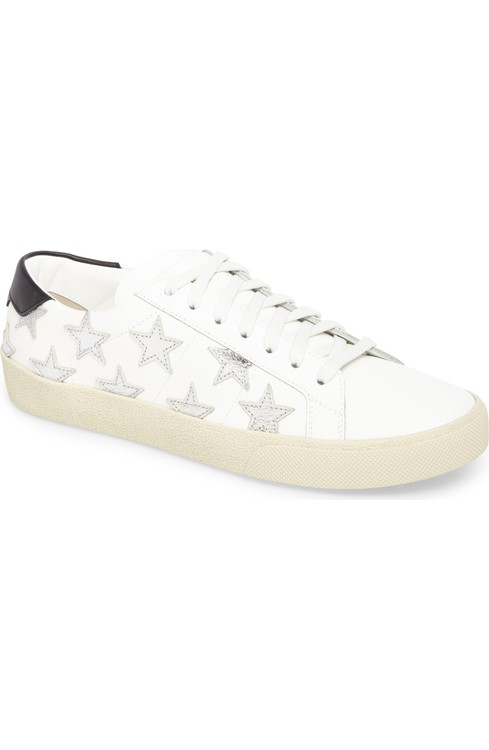 Tinsley Mortimer's White Sneakers with Silver Stars