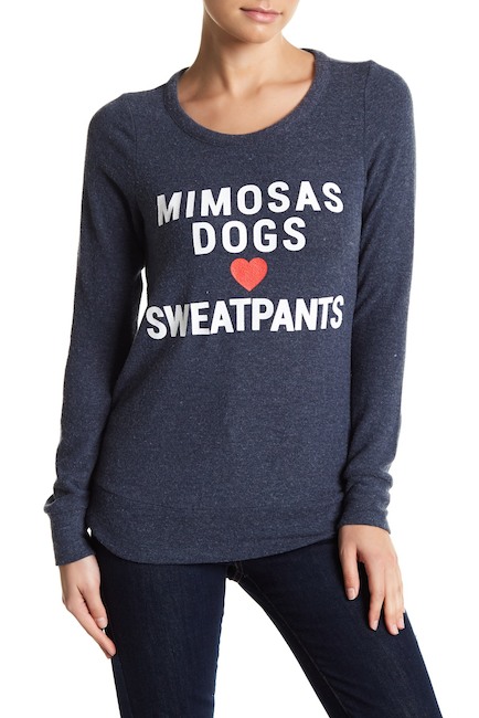 Tinsley Mortimer’s Mimosas Dogs and Sweatpants Shirt