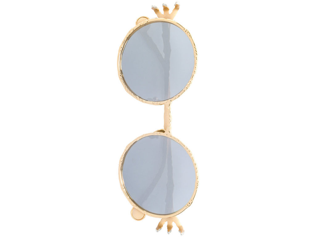 Carole Radziwill's Gold Claw Sunglasses