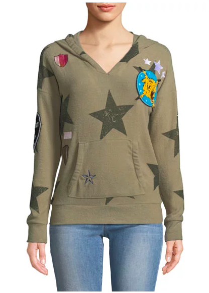 Tamra Judge's Green Star Hooded Sweatshirt