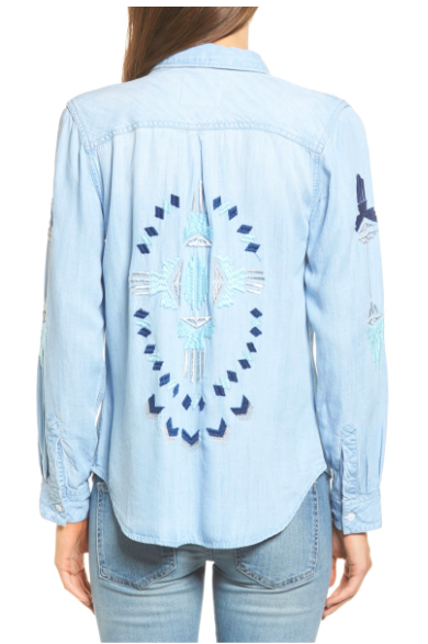 Gizelle Bryant's Embroidered Button Down Shirt