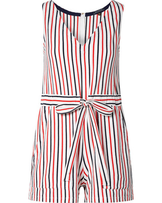 Kelly Ripas Red White and Blue Striped Romper