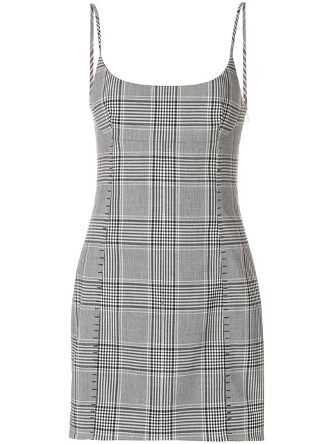 Kristin Cavallari's Grey Plaid Dress and Blazer on Instagram