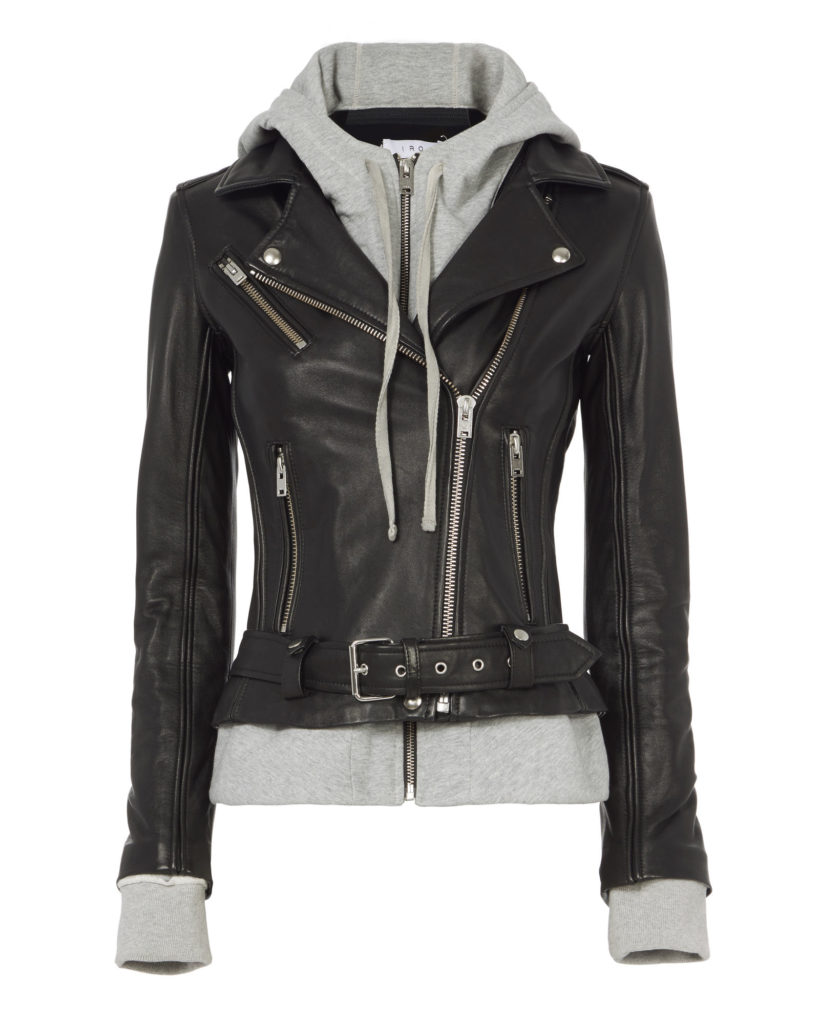 Kristin Cavallari's Hoodie Leather Jacket