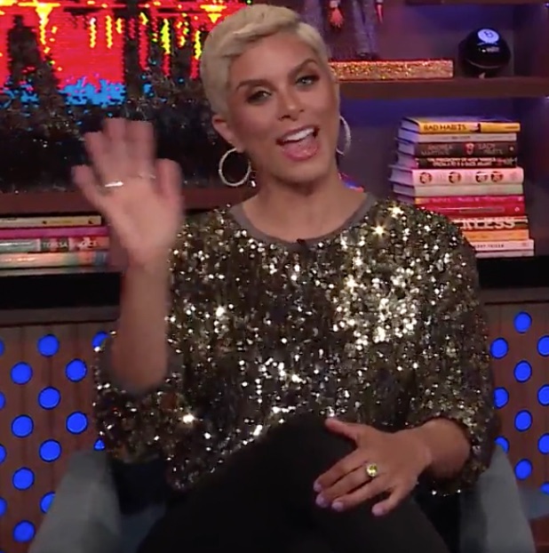 Robyn Dixon's Sequin Top on WWHL