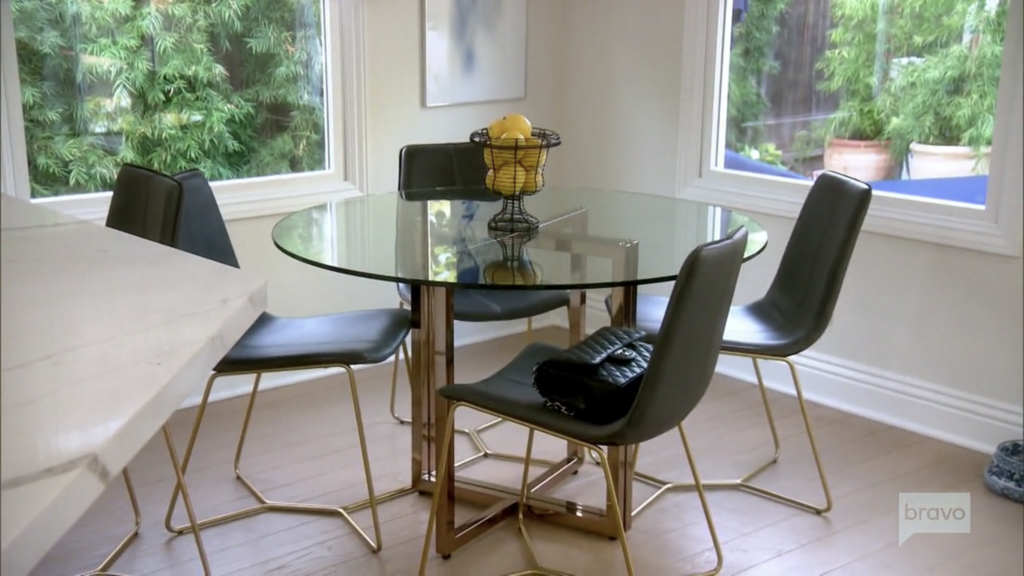 Shannon Beador's Black Leather Dining Chairs | Big Blonde Hair