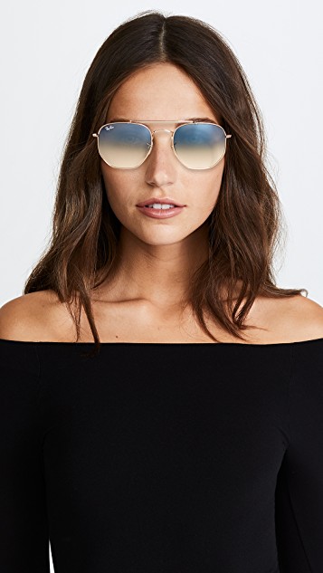 Tamra Judge's Blue Lens Aviator Sunglasses