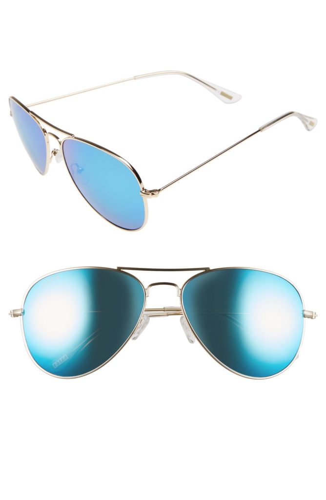 Tamra Judge's Blue Mirrored Aviator Sunglasses