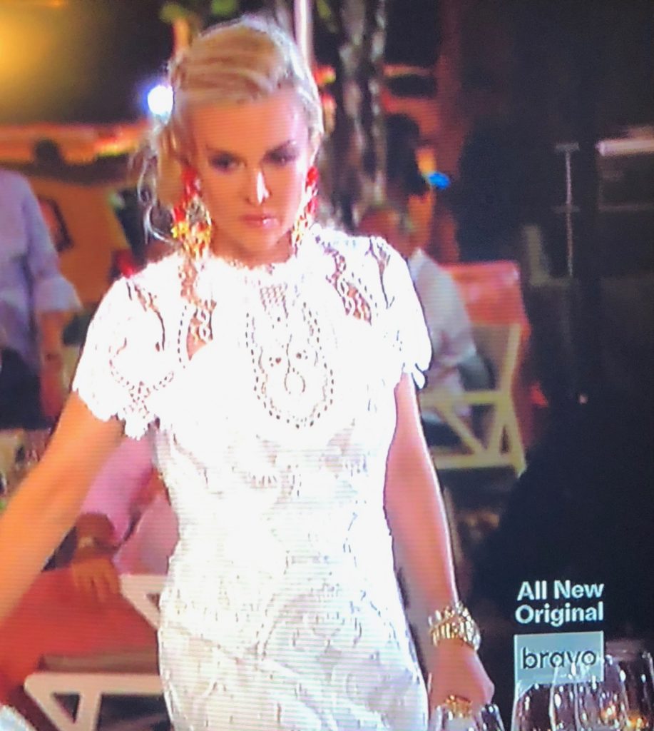 Tinsley Mortimer's White Lace Dress