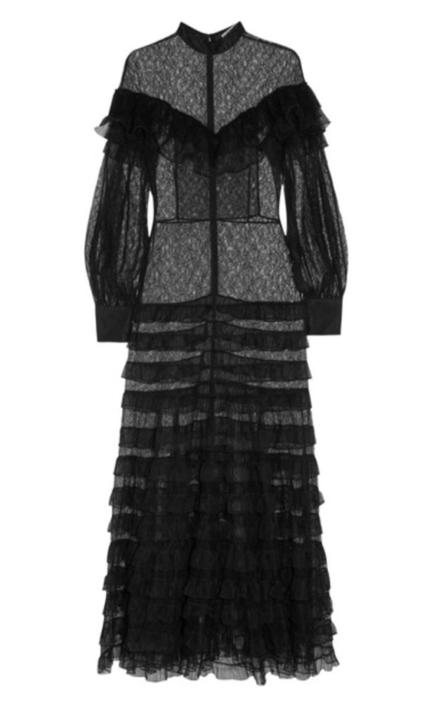 Carole Radziwill and Kourtney Kardashian’s Sheer Black Lace Dress
