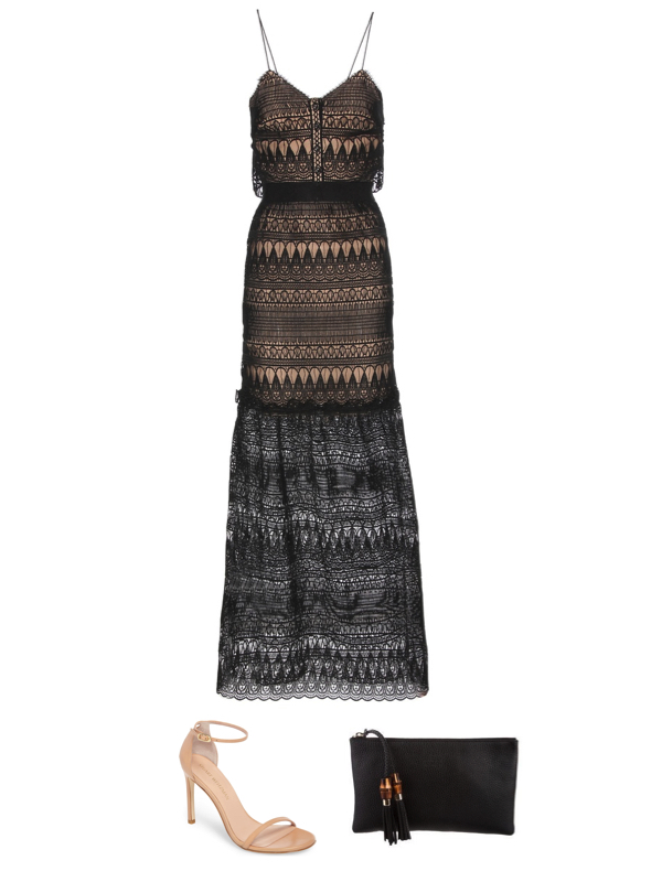 Bethenny Frankel's Black Lace Dress on Instagram