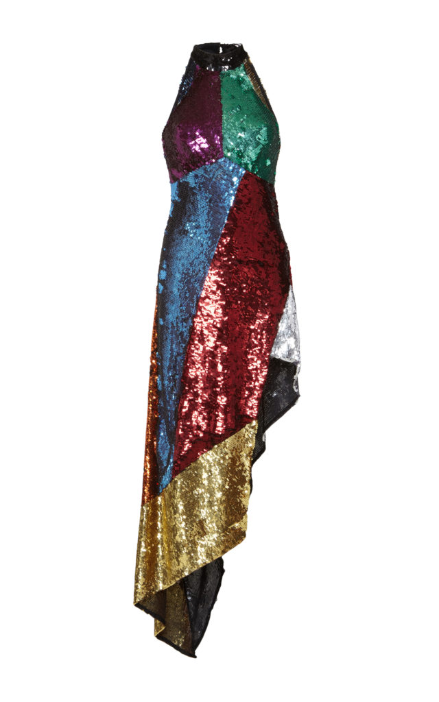 Carole Radziwill's Colorblock Sequin Dress