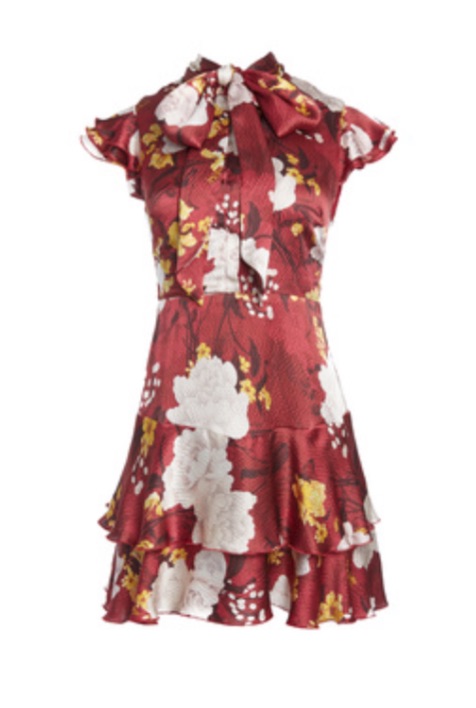Giuliana Rancic's Red Floral Dress