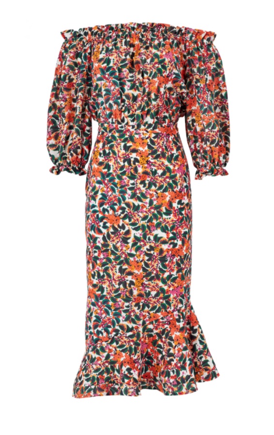 Jenna Bush Hager's Floral Off the Shoulder Dress