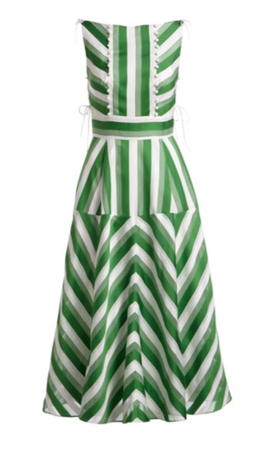 Jenna Bush Hager's Green and White Striped Dress