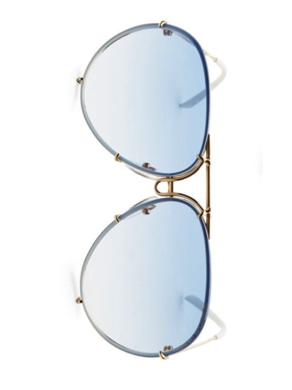 Kelly Dodd's Blue Aviator Sunglasses