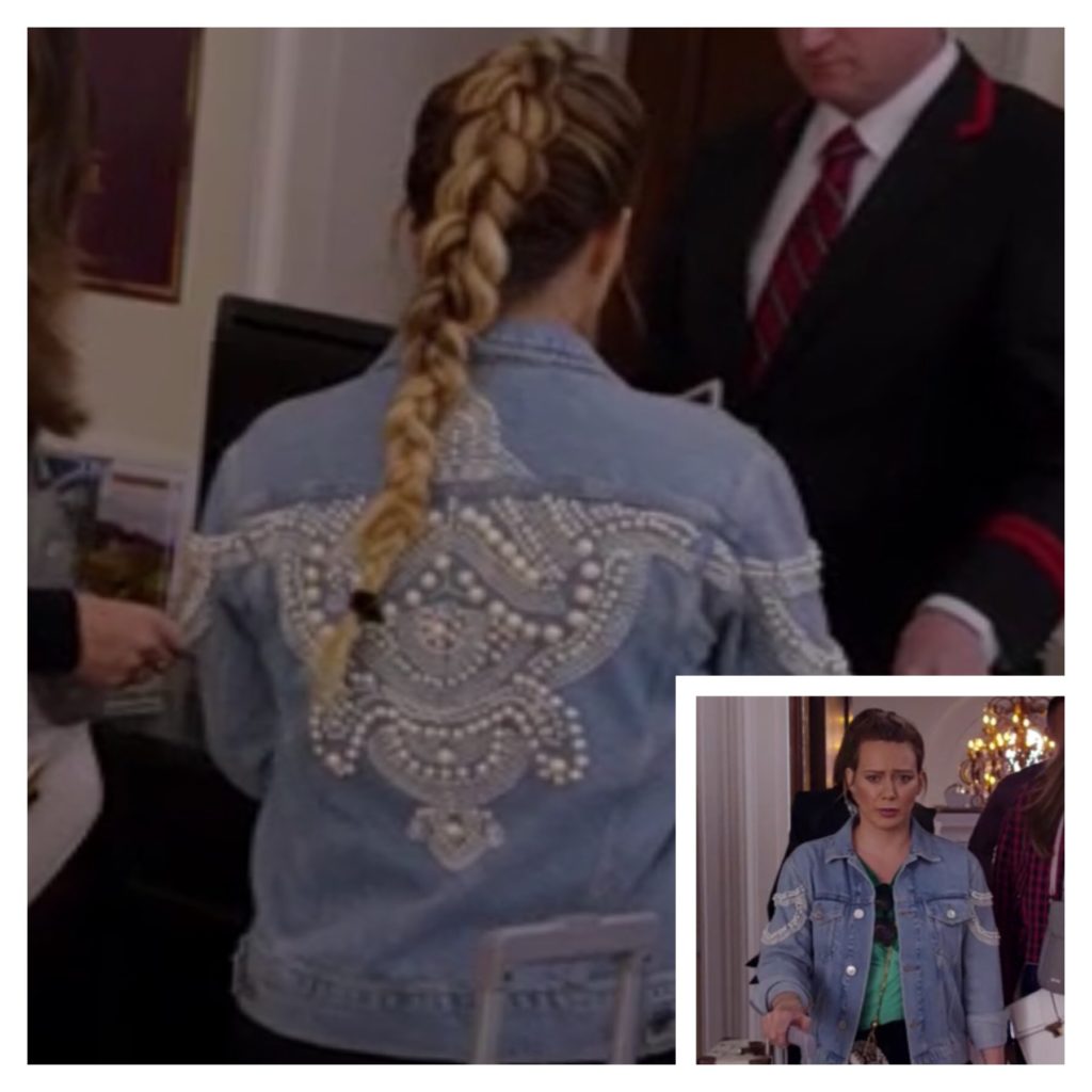 Kelsey Peters' Pearl Studded Denim Jacket