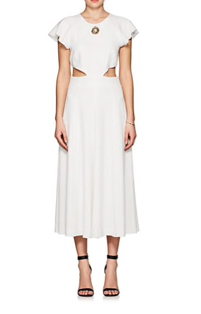 Liza Miller's White Cutout Dress