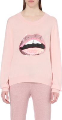Kameron Westcott's Pink Sequin Lips Top