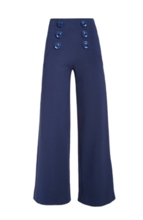 Abby Huntsman's Blue Cropped Pants