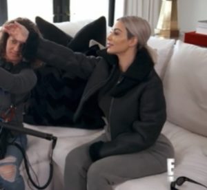 Kim Kardashian West's Black Fur Trim Jacket