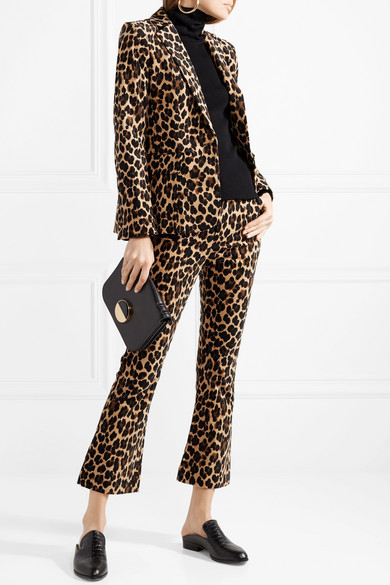 Kelly Dodd's Velvet Leopard Print Suit