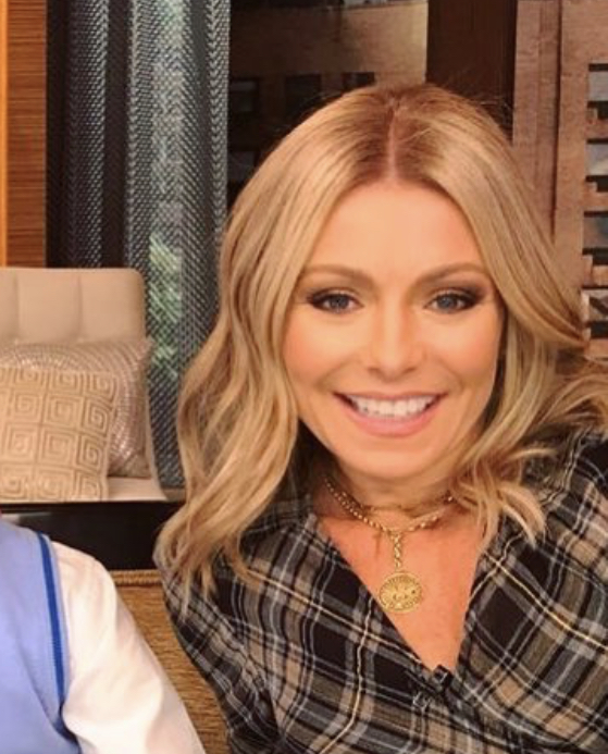 Kelly Ripa's Gold Disk Chain Necklace