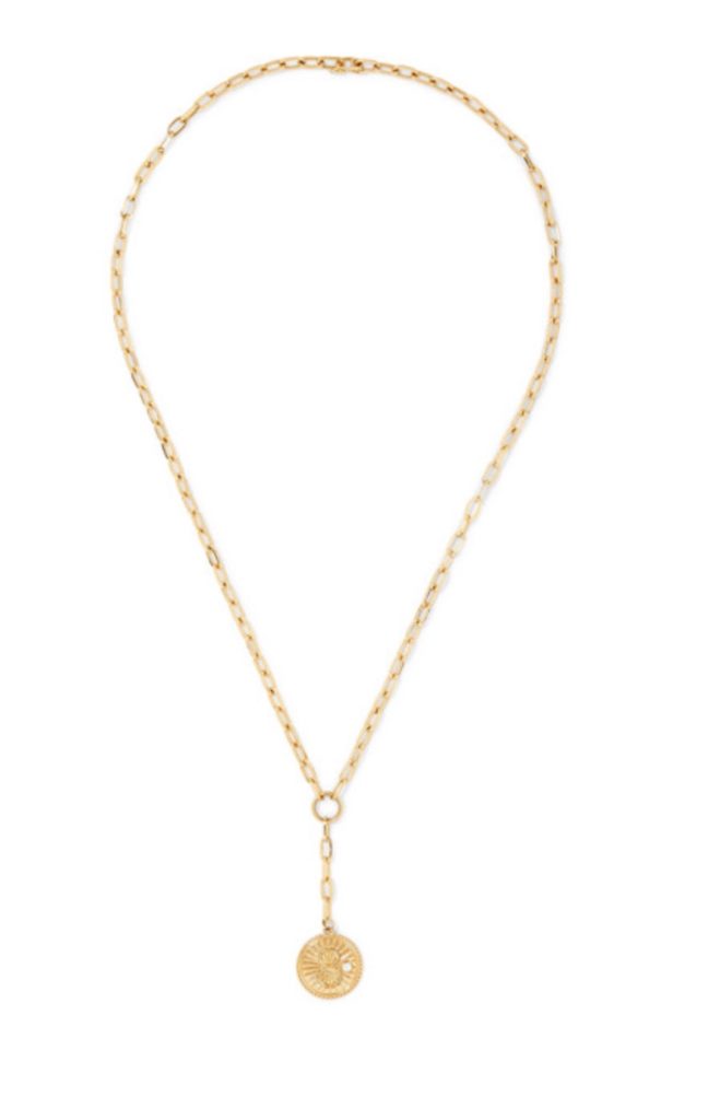 Kelly Ripa's Gold Disk Chain Necklace | Big Blonde Hair