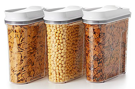 Khloe Kardashian's Clear Cereal Container