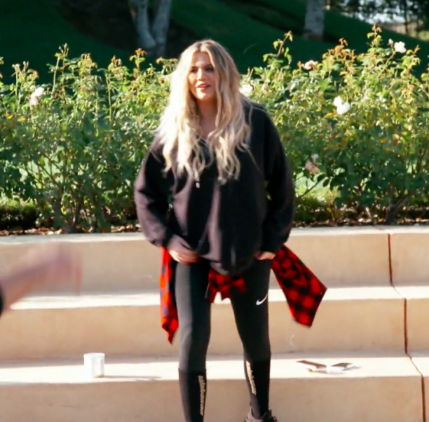 Khloe Kardashian's Black Nike Leggings