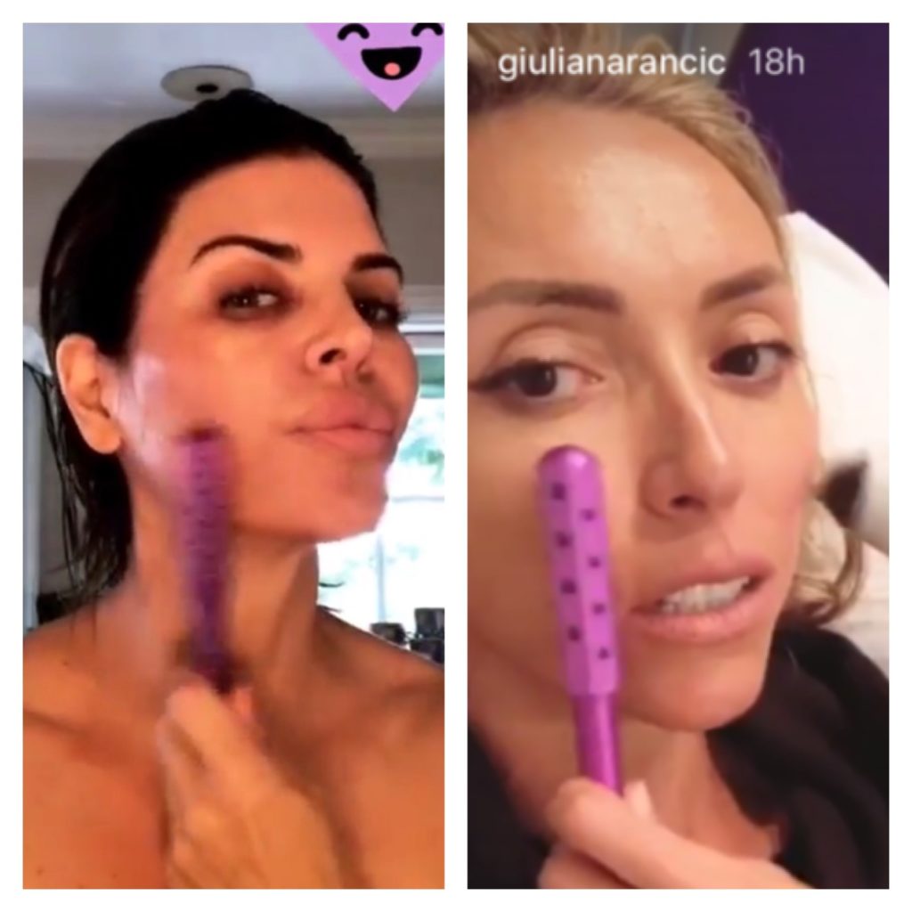 Lisa Rinna and Giuliana Rancic's 's Face Roller