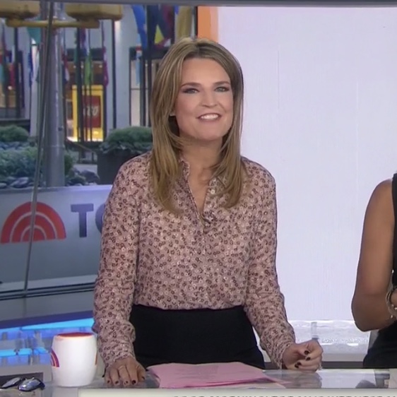 Savannah Guthrie's Floral Blouse