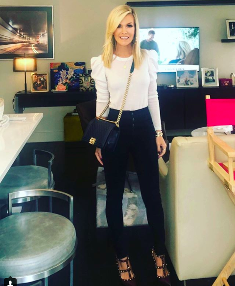 Tinsley Mortimer's White Puff Sleeve Top