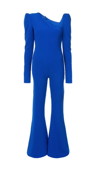 Debra Messing's Blue Jumpsuit on Ellen