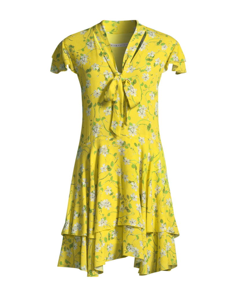 Denise Richards' Yellow Floral Dress