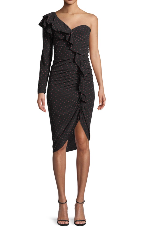 Giuliana Rancic's One Sleeve Polka Dot Dress
