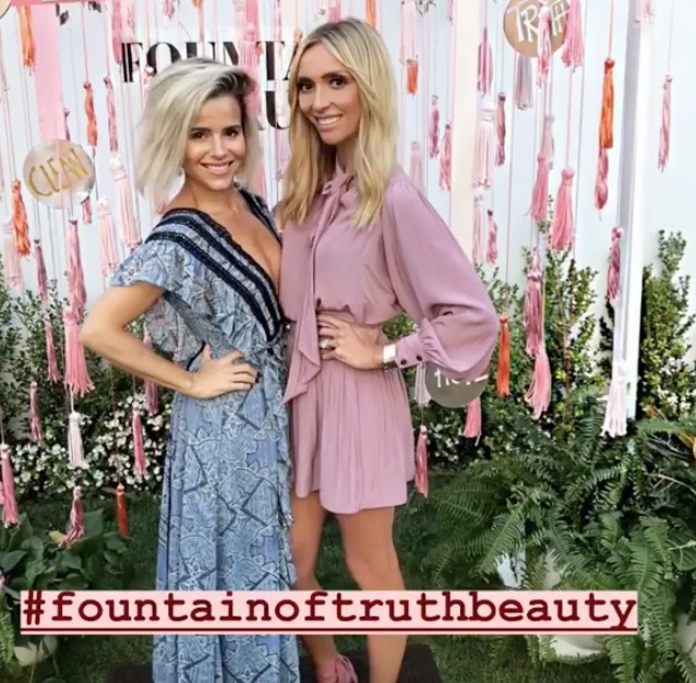 Giuliana Rancic's Pink Dress at Her Fountain of Truth Party