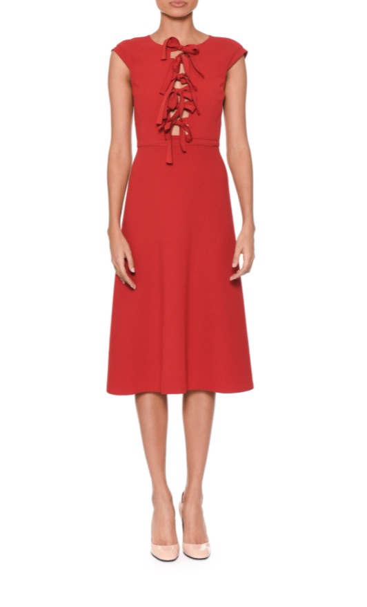 Grace Adler's Red Bow Dress