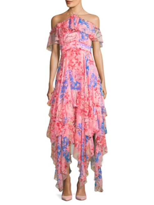 Kameron Westcott's Pink Floral Maxi Dress