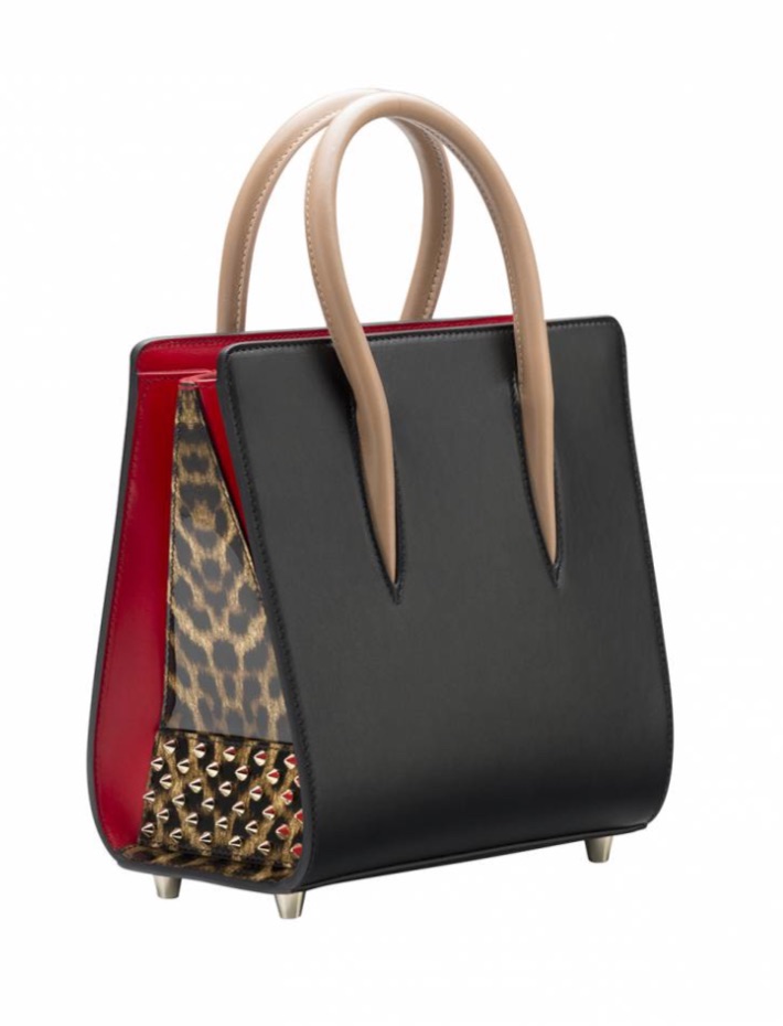 Karen Walker's Black Red and Leopard Print Handbag